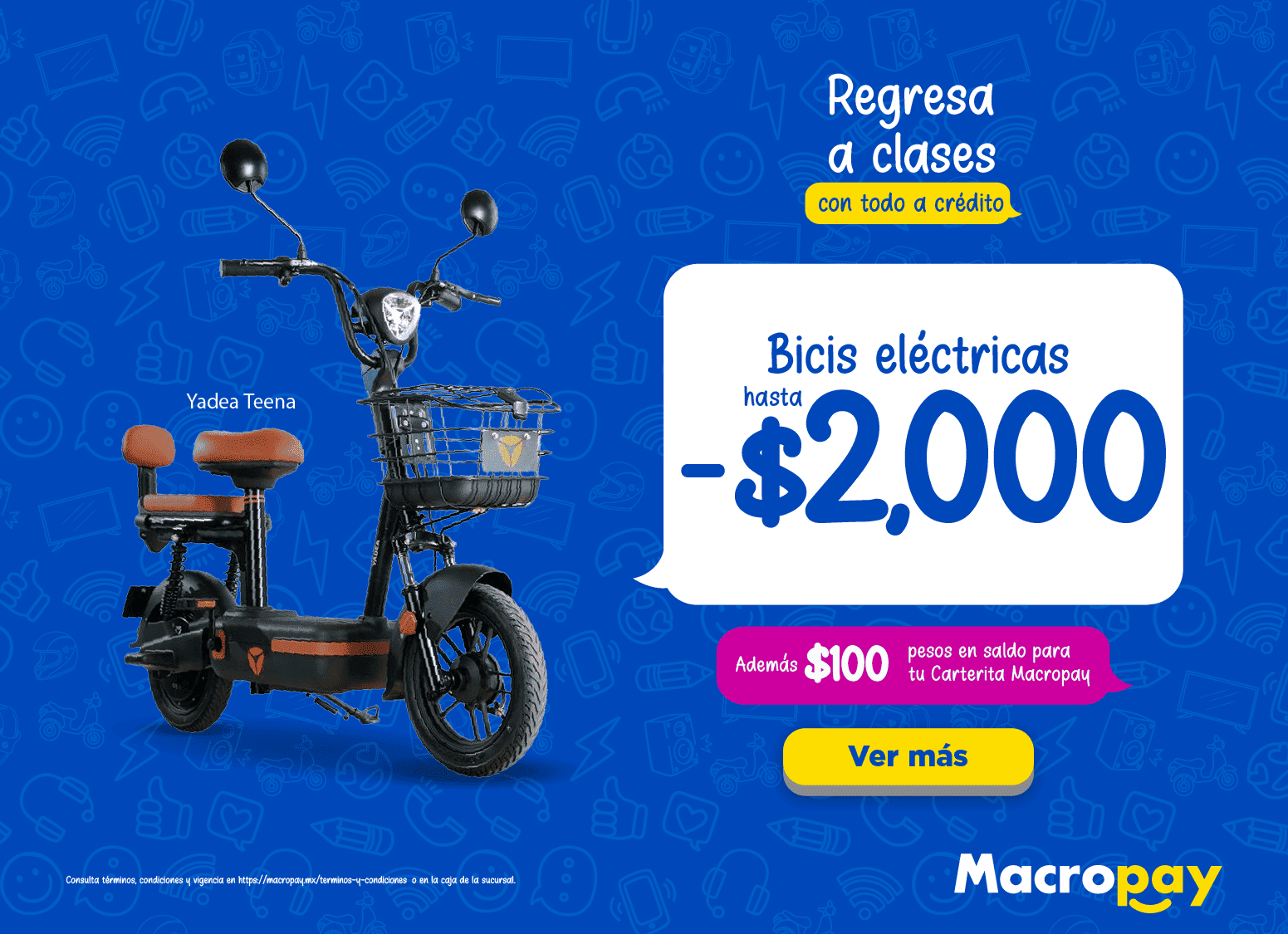 Macropay estrena a crédito bicicletas a crédito