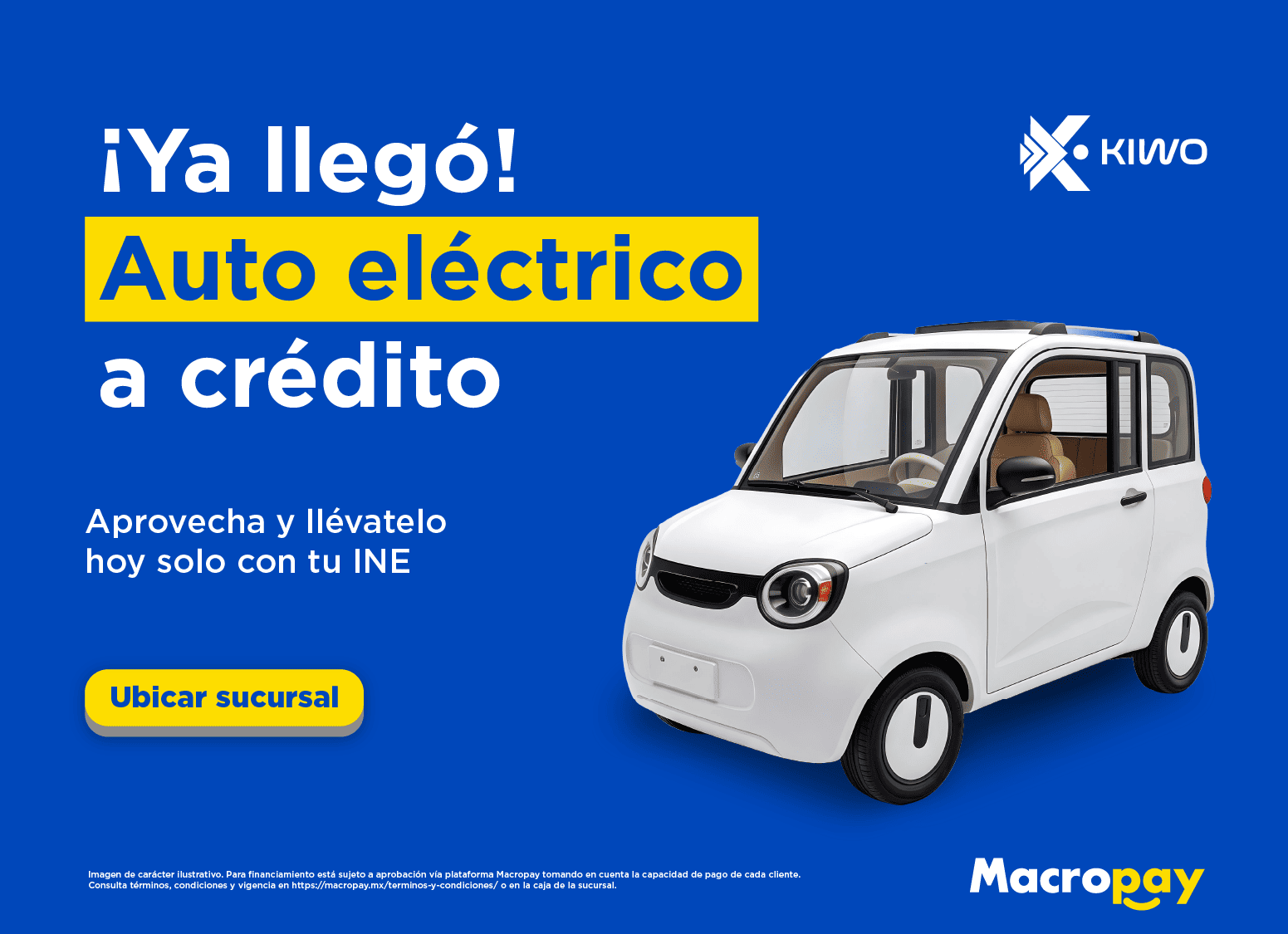 Macropay auto eléctrico a crédito