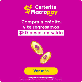 Macropay estrena a crédito carterita macropay