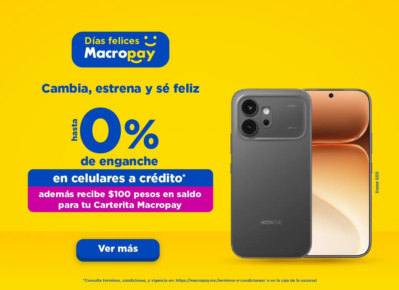Macropay estrena a crédito celulares a crédito cero enganche