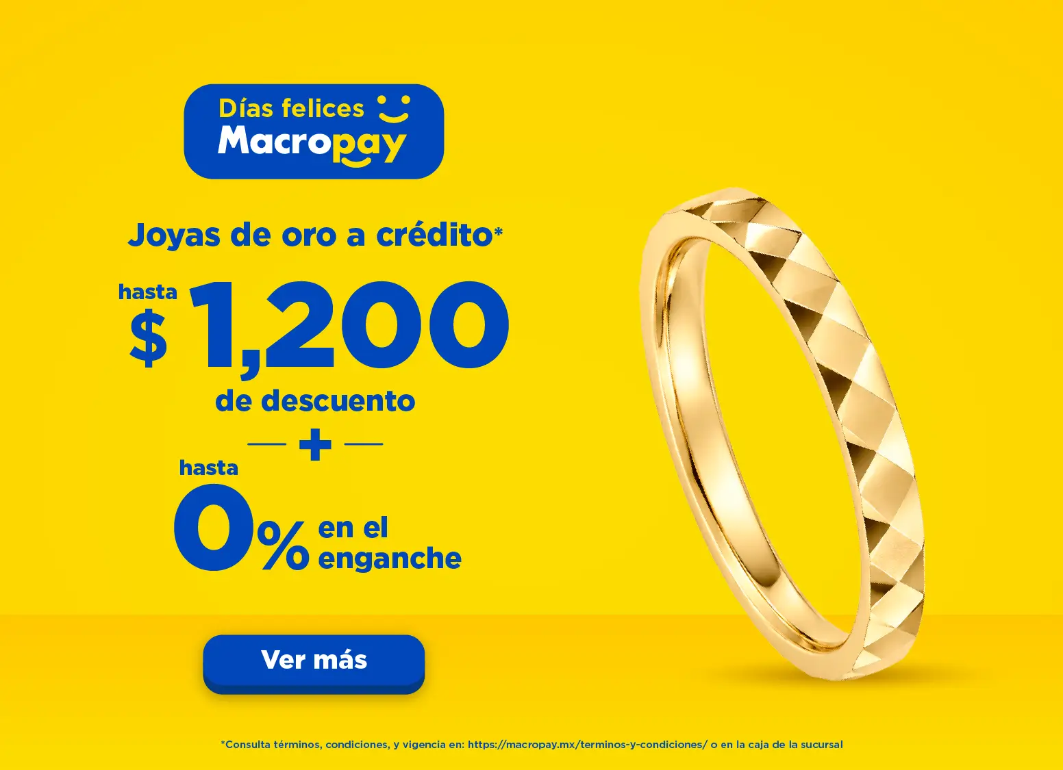 Macropay estrena a crédito joyas de oro a crédito
