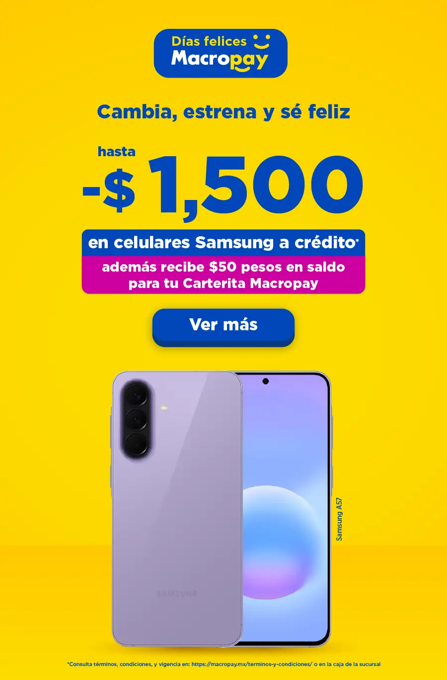 Macropay estrena a crédito celulares a crédito descueto oferta