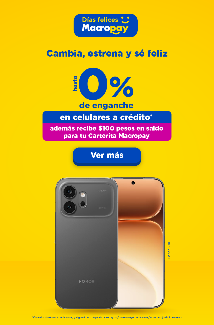 Macropay estrena a crédito celulares a crédito cero enganche