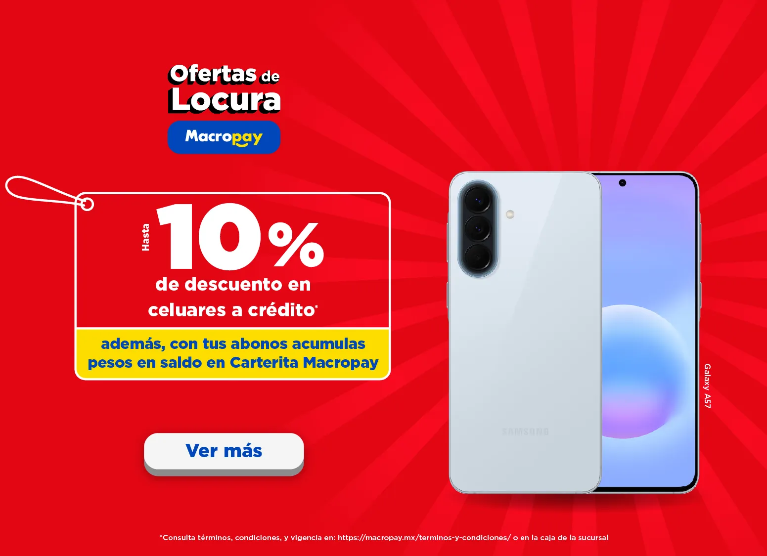 Macropay estrena a crédito celulares a crédito oferta
