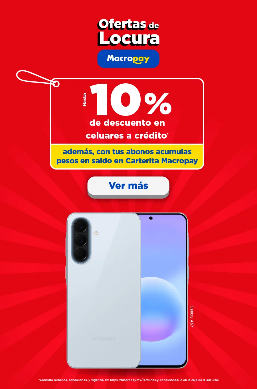 Macropay estrena a crédito celulares a crédito descueto oferta